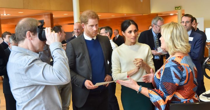 Meghan Markle a princ Harry při návštěvě Belfastu v Severním Irsku v březnu 2018
