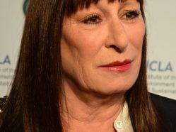Actress Angelica Huston at the UCLA Institute of the Environment and Sustainability’s An Evening of Environmental Excellence.