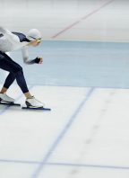 Závodník v rychlobruslení - ilustrační foto