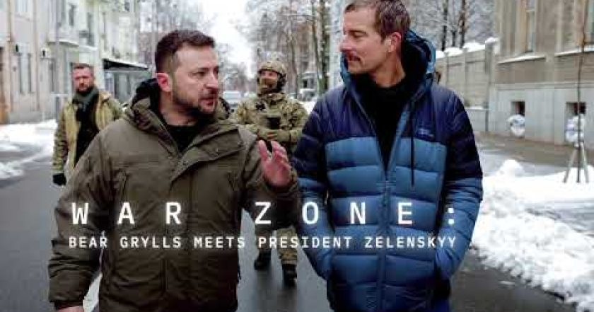 Válečná zóna: Setkání Beara Gryllse a prezidenta Zelenského