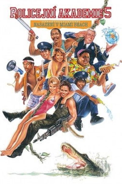 Plakát Policejní akademie 5: Nasazení v Miami Beach