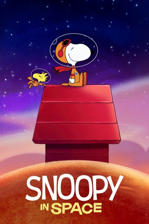 Plakát Snoopy ve vesmíru