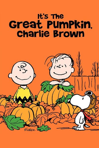 Plakát Charlie Brown a halloweenská dýně