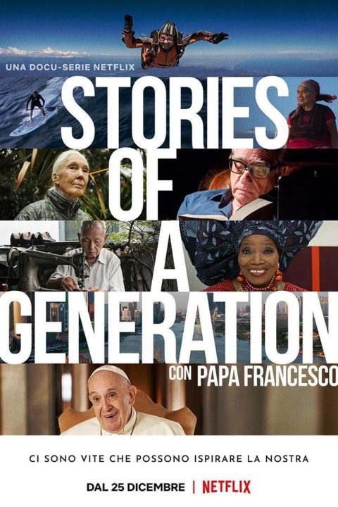 Plakát Příběhy jedné generace s papežem Františkem