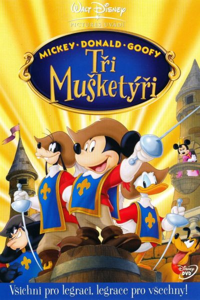 Plakát Tři mušketýři: Mickey, Donald a Goofy