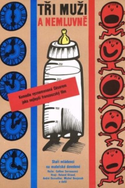 Plakát Tři muži a nemluvně